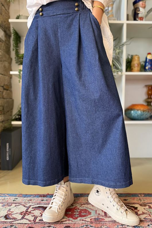 Billie Skirt Culotte Jean Denim